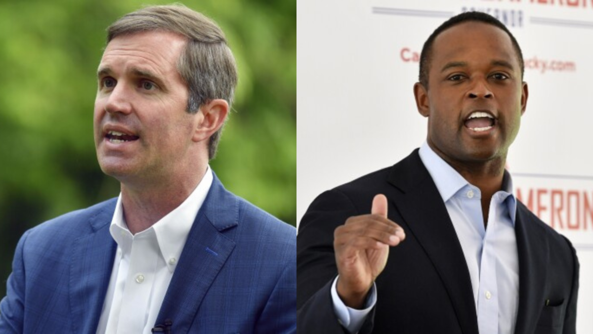 Democratic Governor Andy Beshear (left) and Republican Attorney General Daniel Cameron (right) will participate in a gubernatorial debate on NKUs campus Monday night. 