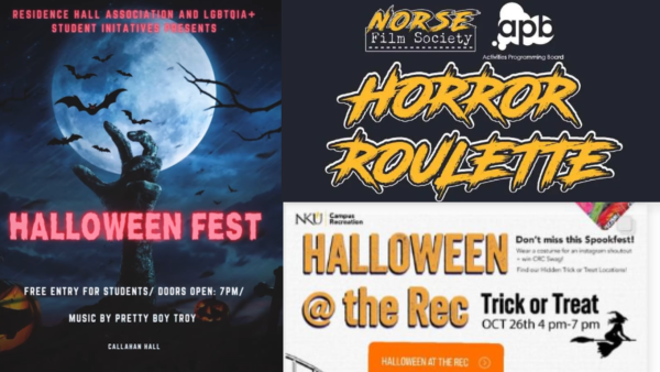 NKU students can catch plenty of festive Halloween activities all week around campus.