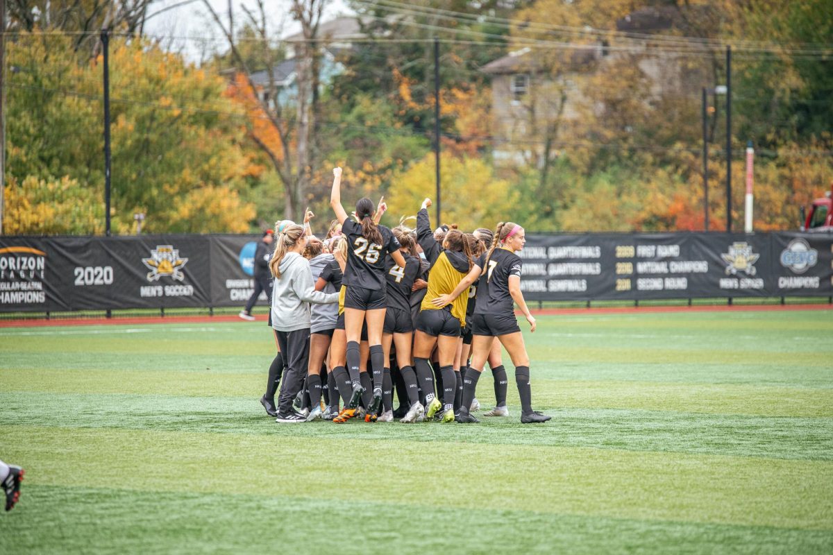 The Norse celebrate their quarter final win