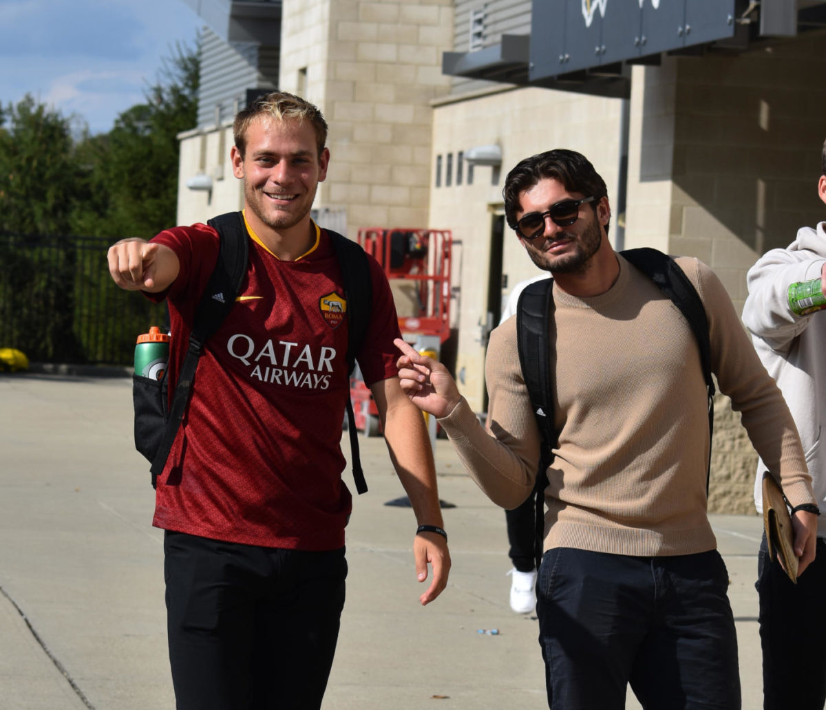 Soccer team steps out in their finest fits before matchup