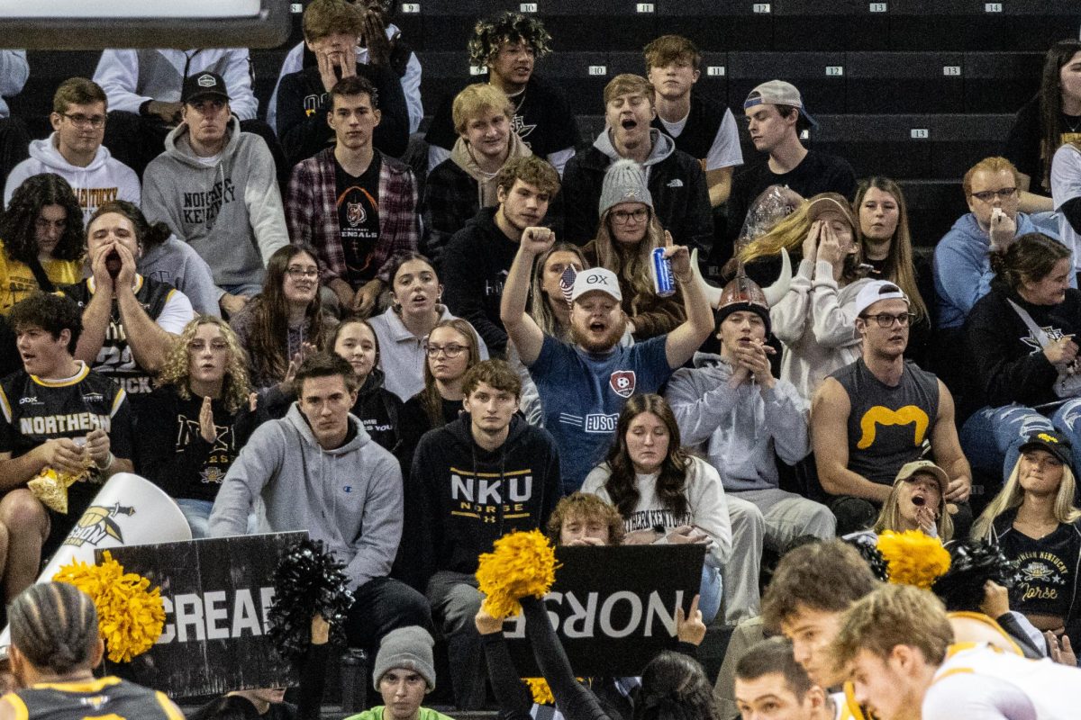 NKU Student Section cheering on the Norse.