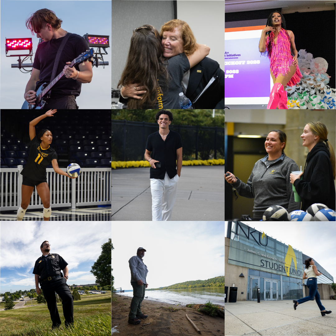 The Northerner photography staff chooses their favorite photos from the fall 2023 semester. Graphic by Killian Baarlaer
