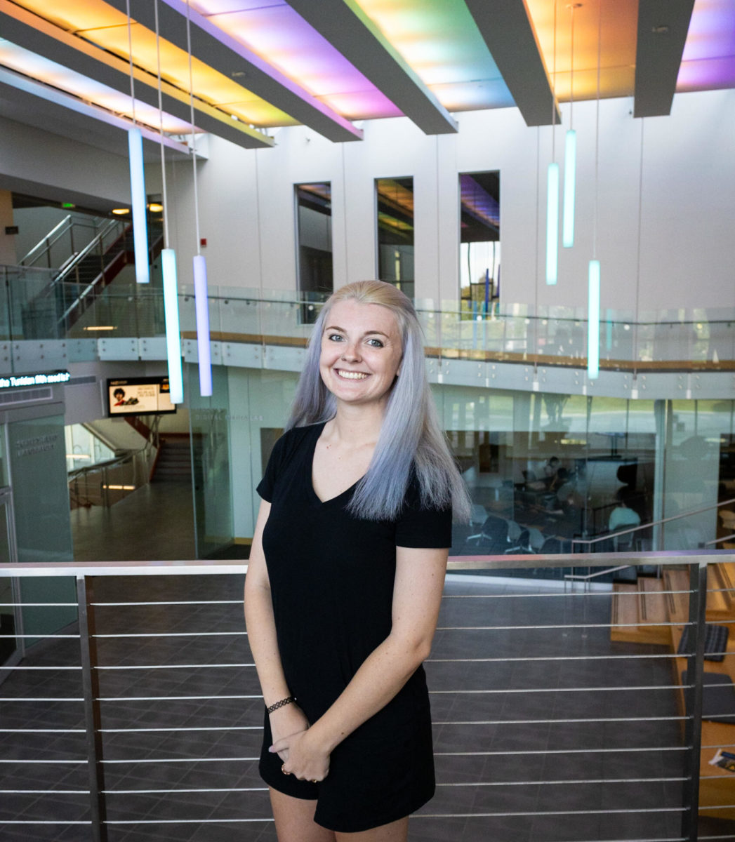 Sydney Bellm's headshot as the assistant photo editor for The Northerner. 