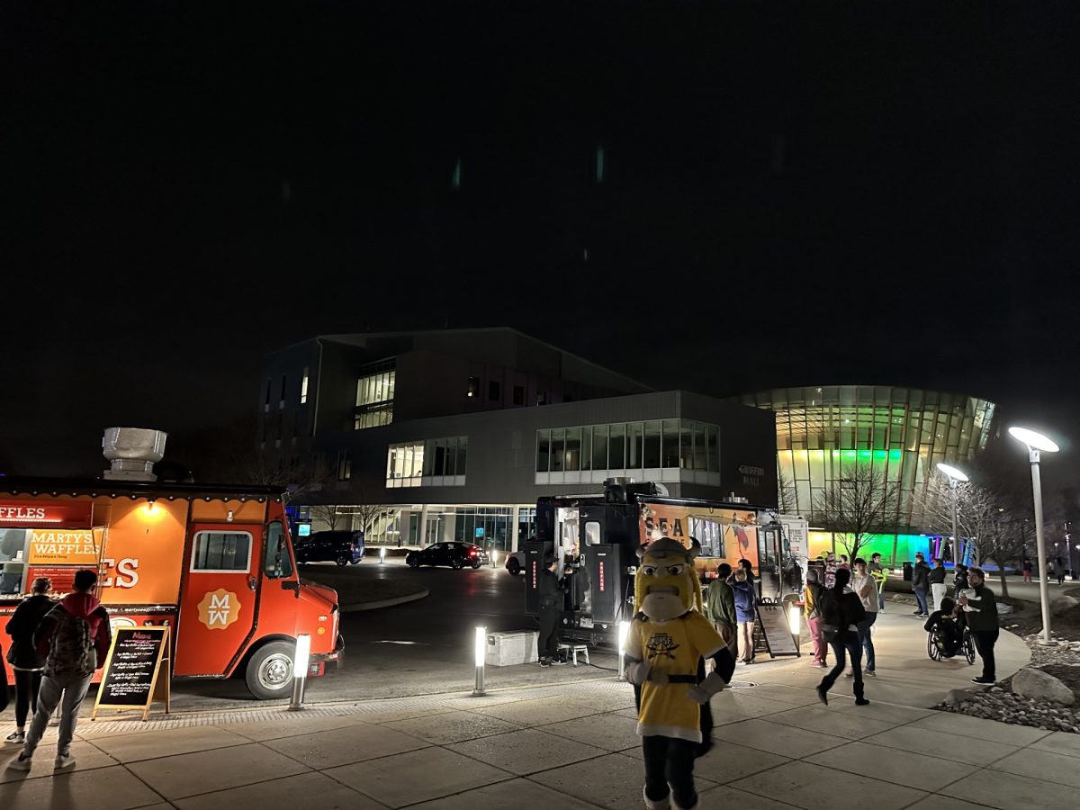 Students were able to enjoy food trucks outside of the Student Union near the Griffin Hall lawn.