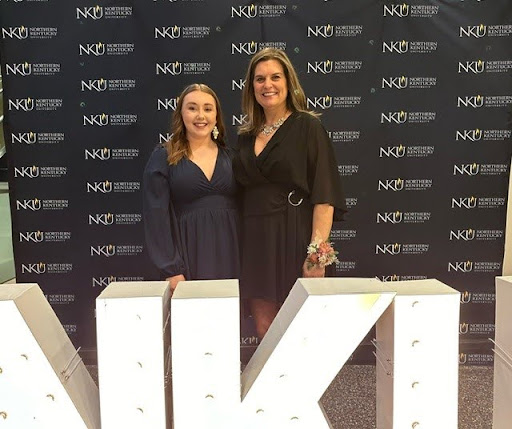 From left to right: Olivia Craddock and Jennifer Gardner at Alumni Award Ceremony. (Photo provided)