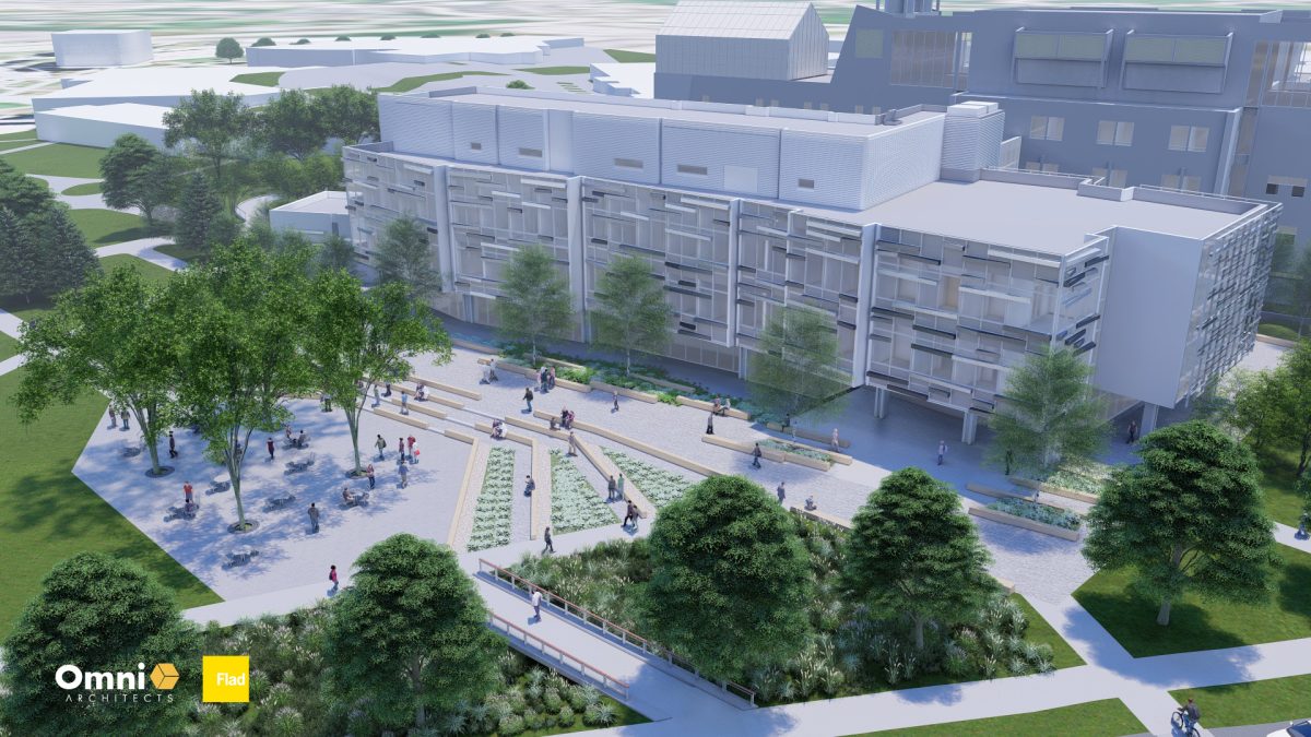 A rendering created by Flad Architects and Omni Architects for the renovated Science Center. (Provided)