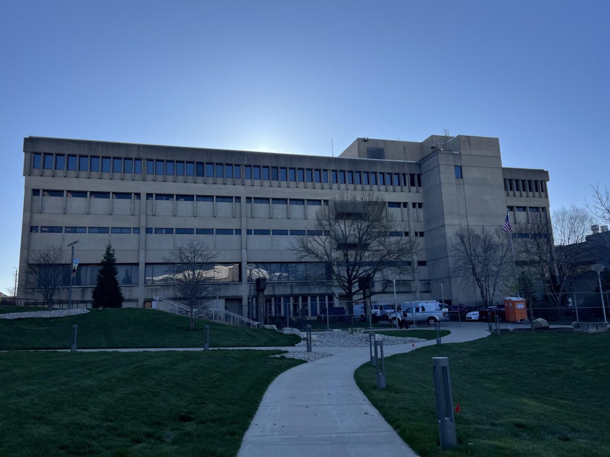 Nunn Hall, home of Chase College of Law, is currently being renovated. 