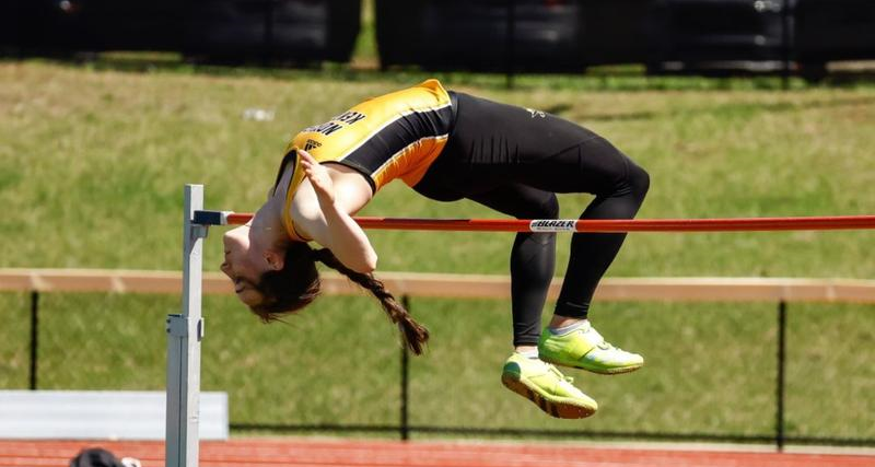 Julia Pohl broke NKU's high jump record in the spring 2024 season.