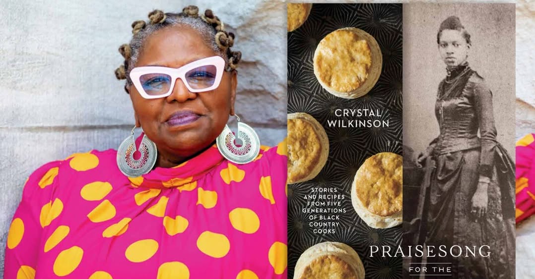 Former Kentucky poet laureate Crystal Wilkinson and her book "Praisesong for the Kitchen Ghosts". 