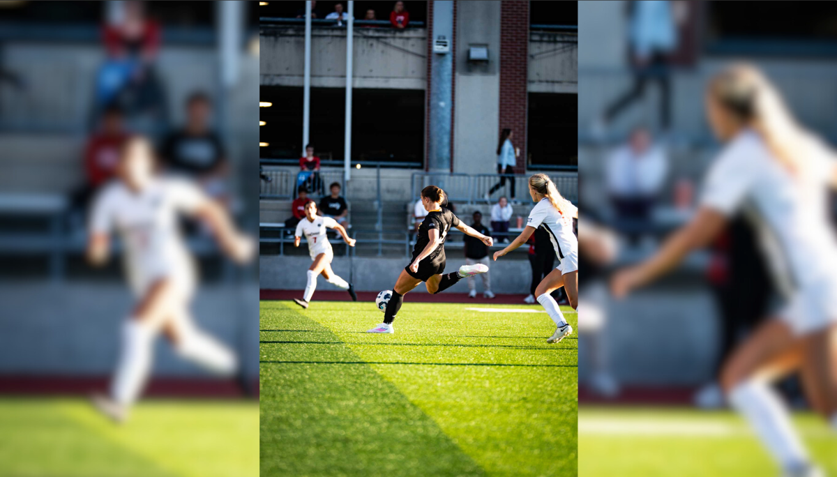 Megan Molner (5) scoring from outside of the box in the 30th minute, scoring her fifth goal of the season. This goal was to take the lead against the University of Cincinnati, but ended in a 1-1 draw.