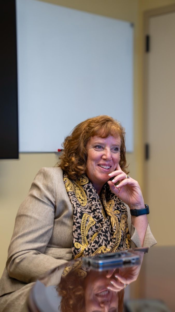 NKU President Cady Short-Thompson during her meeting with the Northerner editorial board. 
