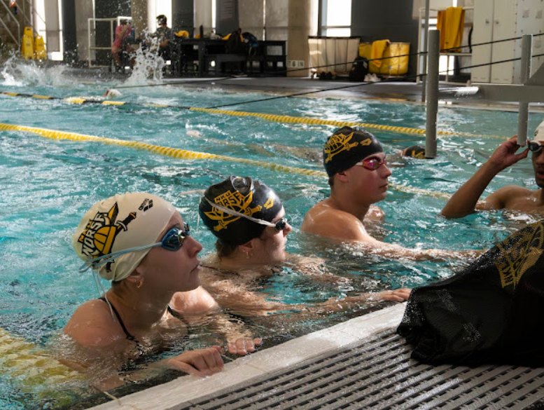 NKU men and women swim practice. 