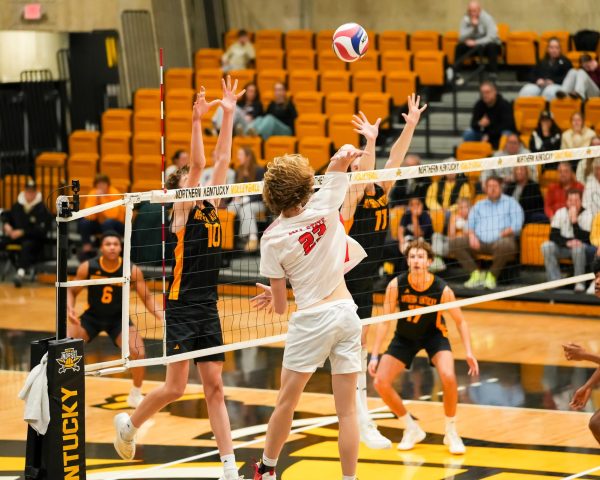 Number eight-ranked Ball State soars in for the victory against NKU men’s volleyball