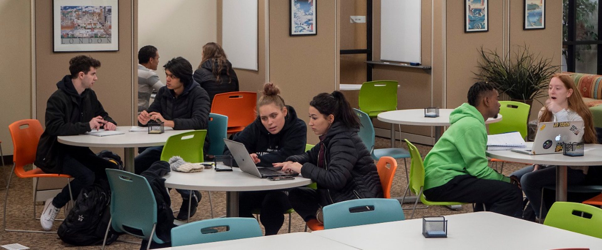 Student tutors providing guidance to students. (Photo provided by PLUS Tutoring) 